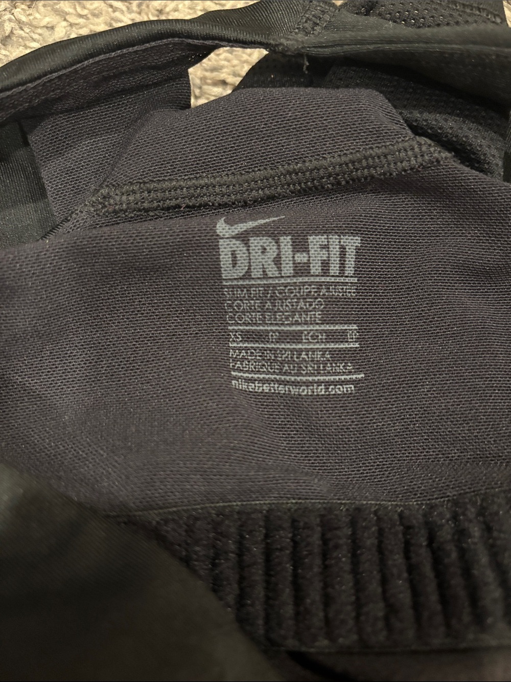 Nike Black Racerback Performance Tank - Picture 3 of 3